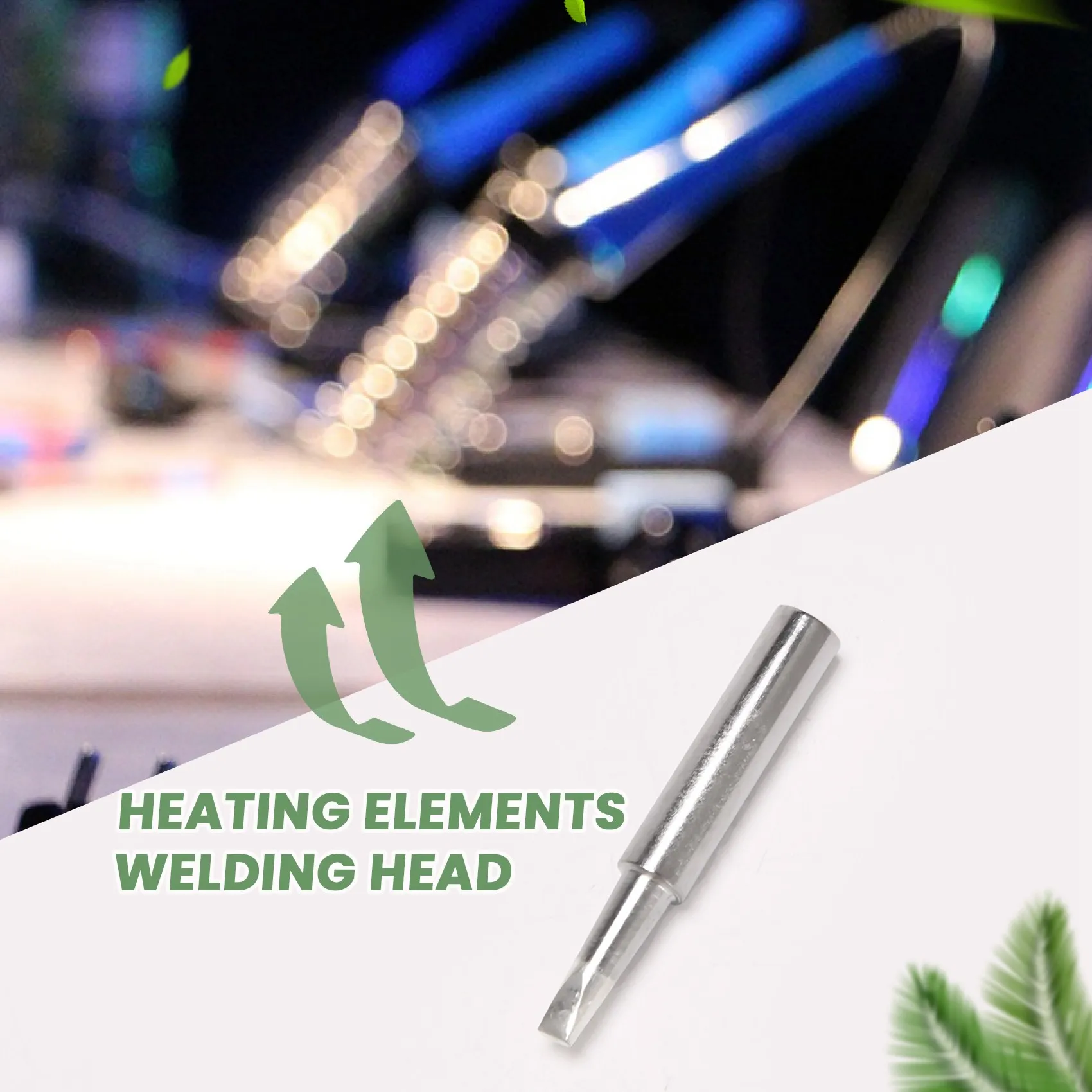 BAAU 11PC/Lot 900M-T Soldering Iron Tips Welding Tip 900M-T-I/B/K/1.2D/1.6D/2.4D/3.2D/2C/3C/4C Heating Elements Soldering Tips