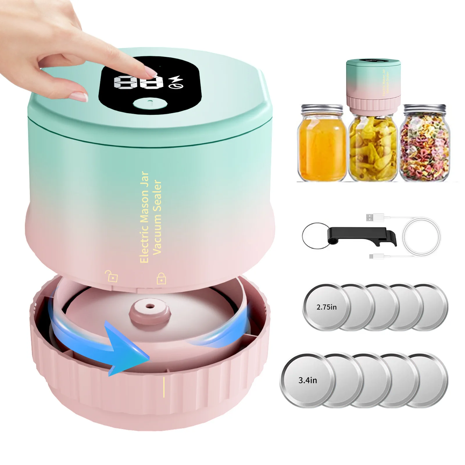 Vacuum Machine Fully Automatic Vacuum Sealer Macaron Color Sealer