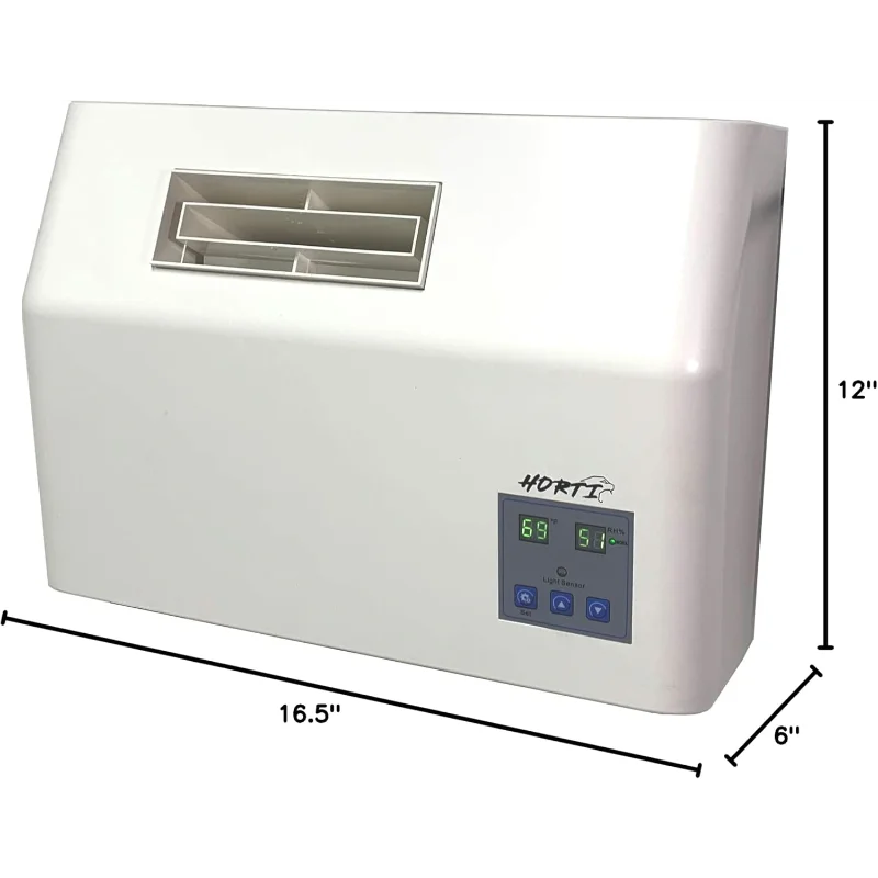 Ультразвуковой увлажнитель воздуха Horticat U80Pro, 80 пинтов на день, прямой подключение к воде, коммерческий увлажнитель с режимами дня/ночи, гигростат