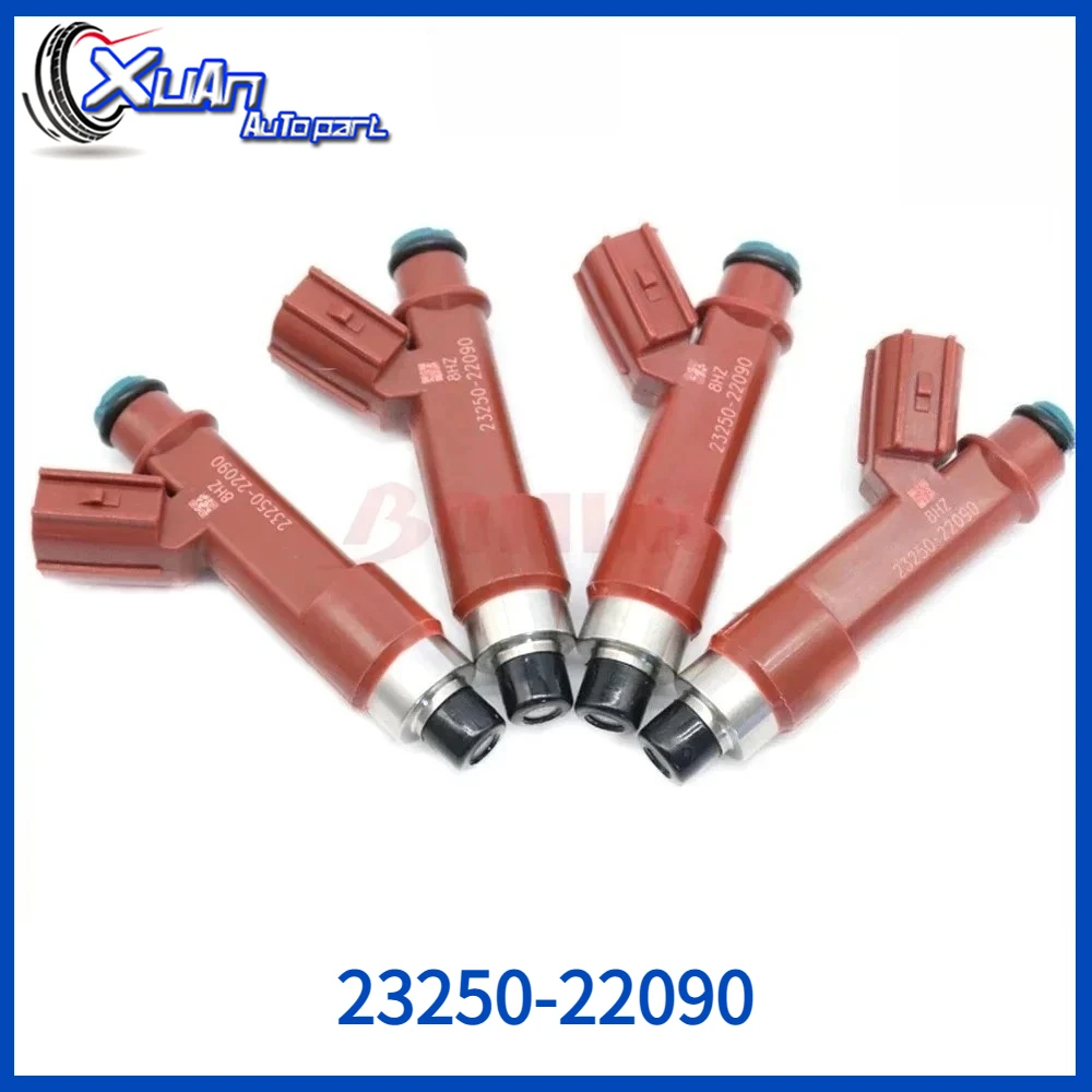 Neue Einspritzdüsen 4 Stück/Lot 23250-22090 Passend für Toyota Corolla ZZE142 1ZZFE Matrix 1.8L 2004-2008 2325022090 23250 22090