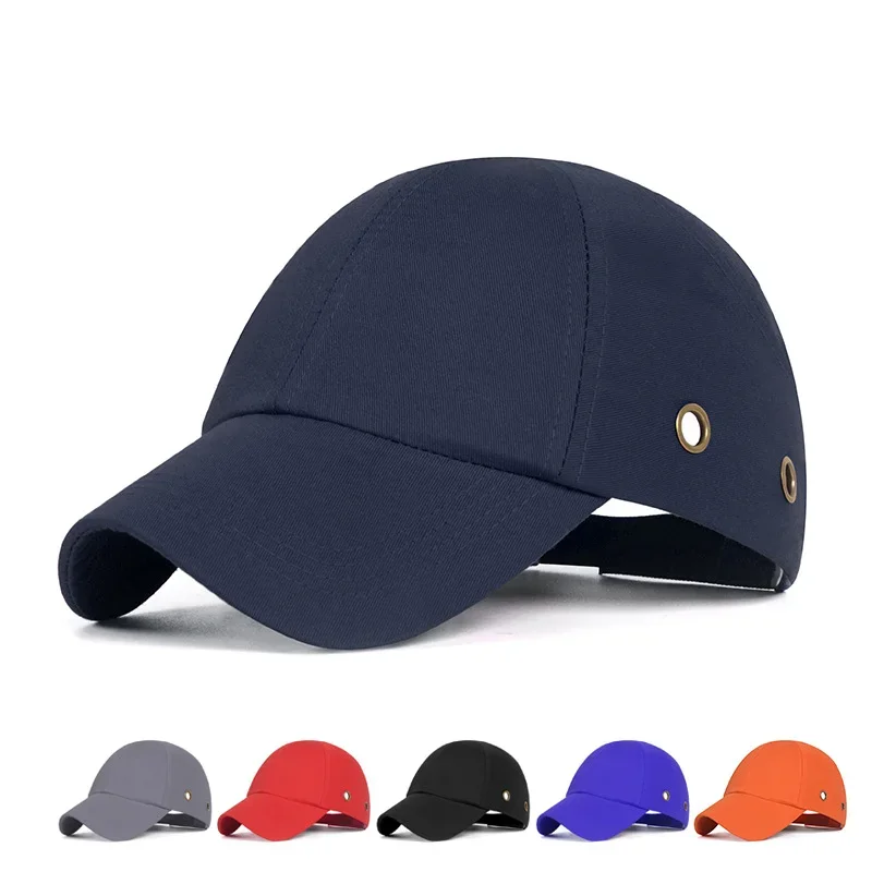 Hard Hat For Workwear Head Protection Top 6 Holes Bump Cap Work Safety Helmet ABS Inner shell Baseball Hat Style Protective