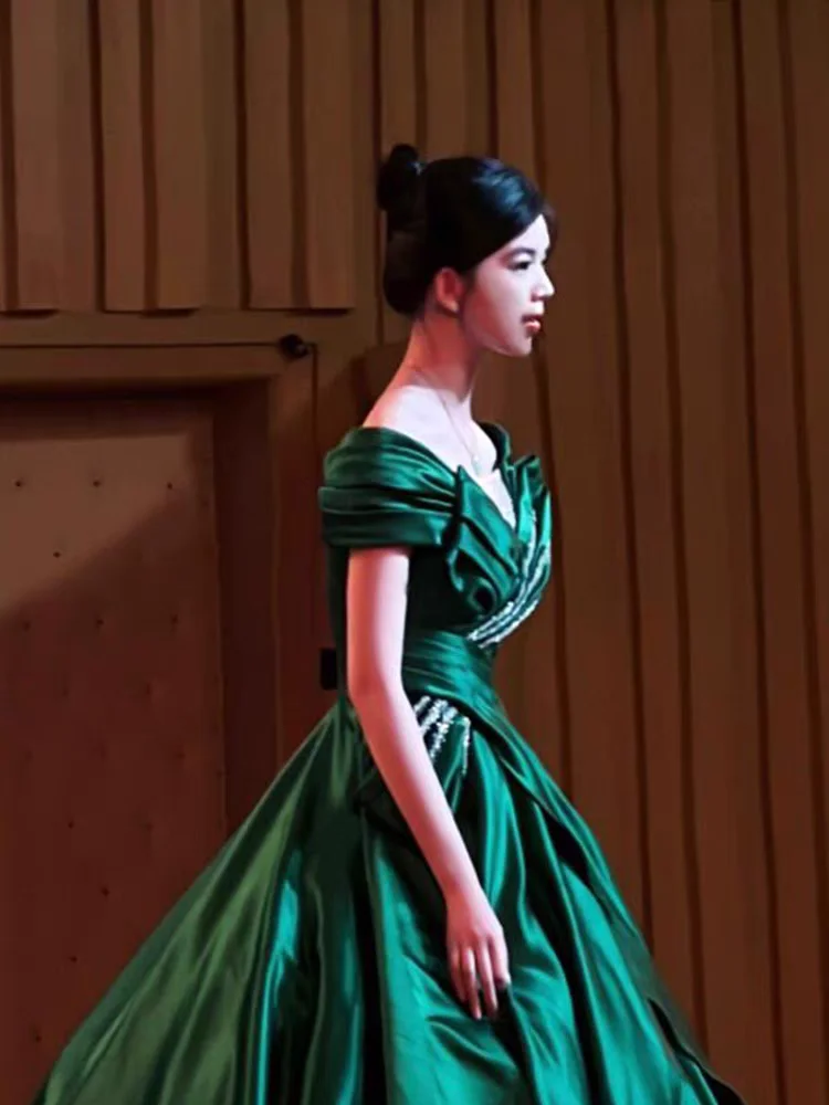 Ele een vestido de noite para mulheres high-end luxo adulto cerimônia desempenho dr banquete anfitrião exame de música vocal