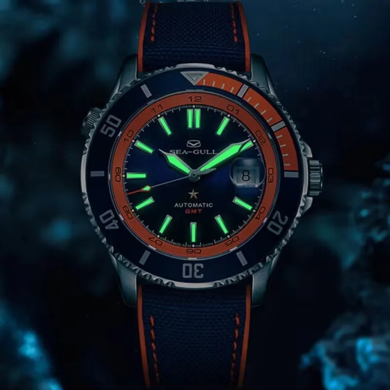 Seagull 200M Men Diving Watch Ocean Star Automatic Mechanical Watches Luxury Sports Wristwatch Luminous Sapphire Marca de Lujos