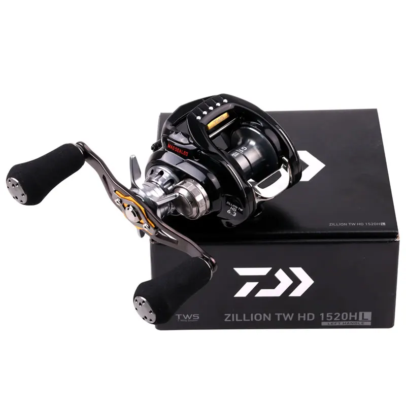 Imagem -04 - Daiwa-zillion Baitcasting Fishing Reel Sistema Tws Max Relação de Engrenagem 7kg 6.3 7.3 8.1 1520h 1520hl 1520xhl 1520shl tw hd