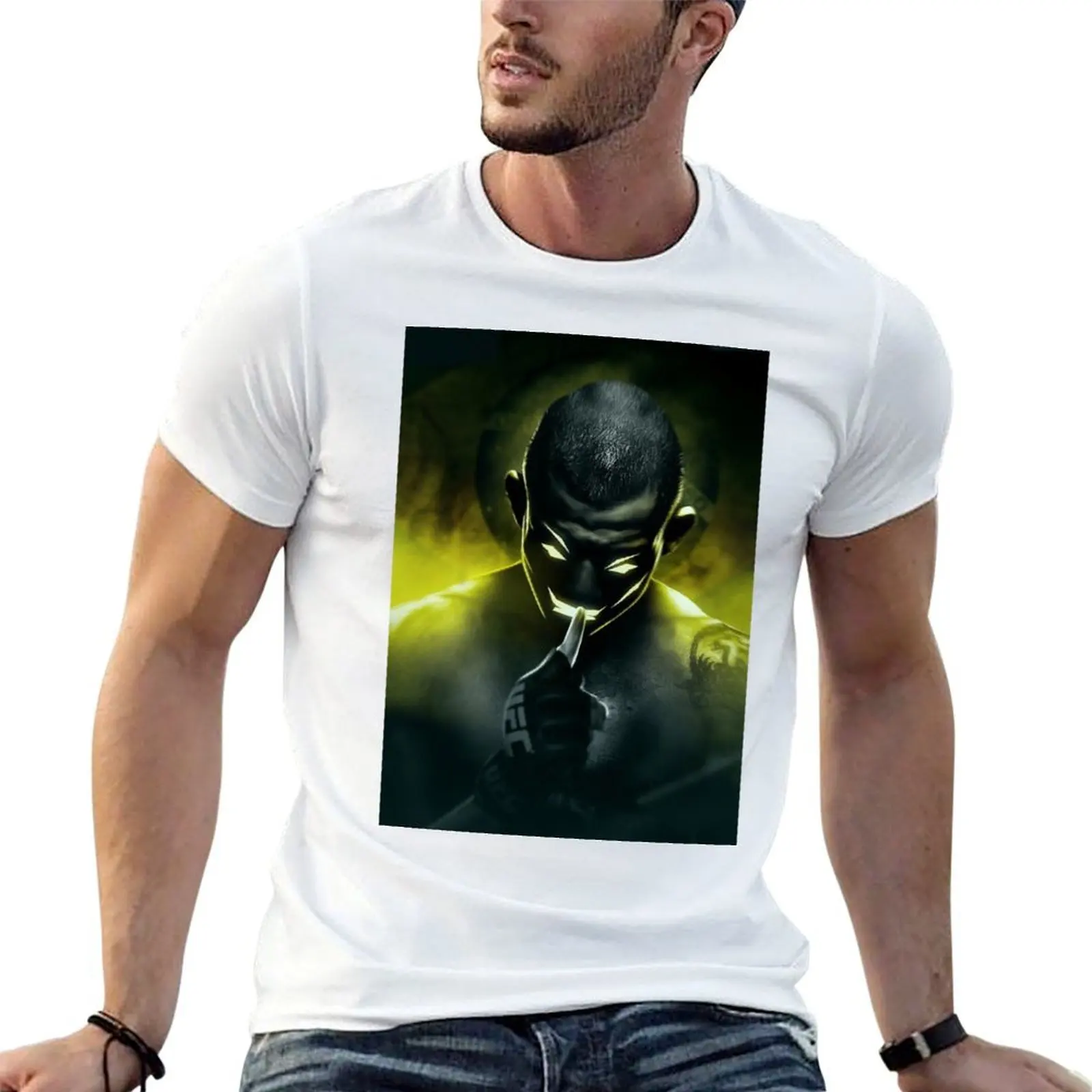 Camiseta estilo anime Jose Aldo para hombre, 100% algodón, marca de lujo, camiseta de algodón grueso para hombre, camisetas de anime para hombre.
