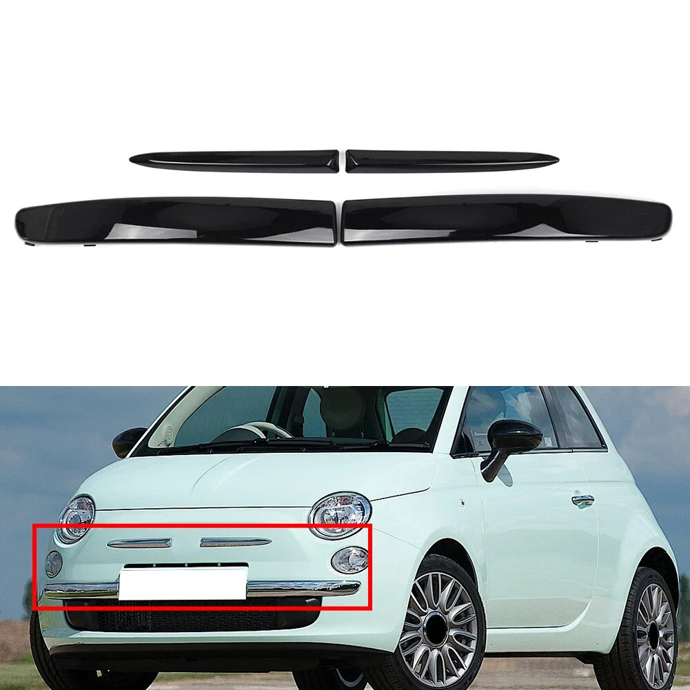 

Для Fiat 500 2007-2015 4 шт. передний бампер верхняя решетка молдинга 735455041 OEM 735455042 735455056 735455057