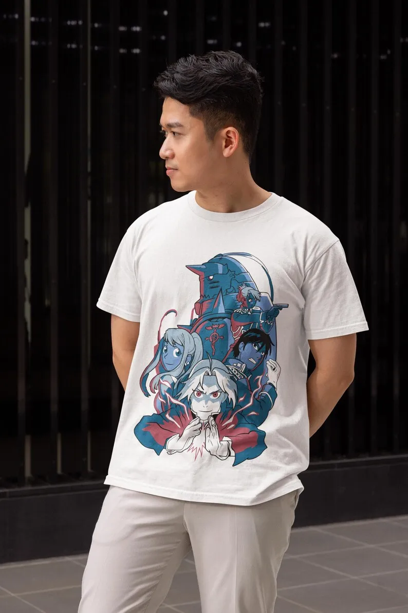 Alchemy Heroes Unisex T-shirt - Japanese Fantasy Manga Art, Magical Adventure Tee, Legendary Design, Anime Apparel, Epic