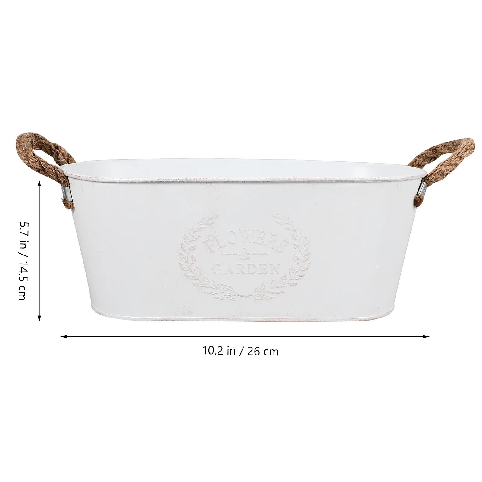 Vintage Iron Flower Pot – Retro Decorative Planter for Indoor, Outdoor, Home, Office & Garden