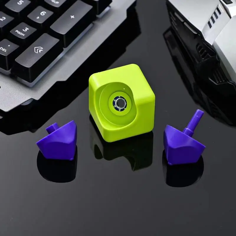 Creative Metal Magic Cube Rotating Fingertip Gyroscope Fidget Anti Stress Toys Adult Workplace Home Portable Spinner Toys Gifts