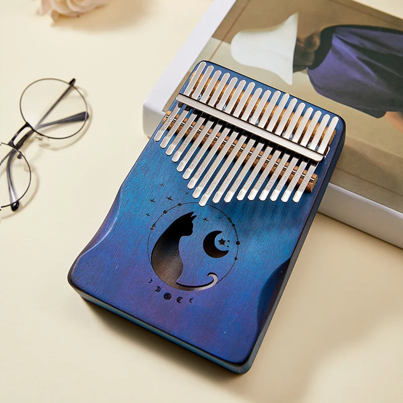 Mahogany Kalimba Adults Children Professional Thumb Piano Portable Beginners Finger Piano Mini Klimba Gift Keyboard Instrument