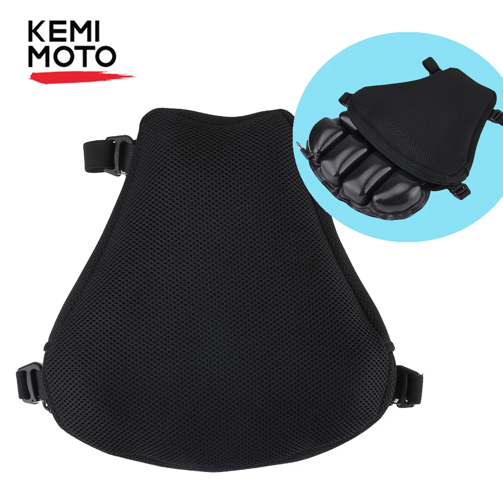 KEMiMOTO For R1250GS F800GS Air Pad Seat Cushion Cover Universal For Motorcycle Cruiser For CBR600 NC 750 For Z650 Z1000 MT10