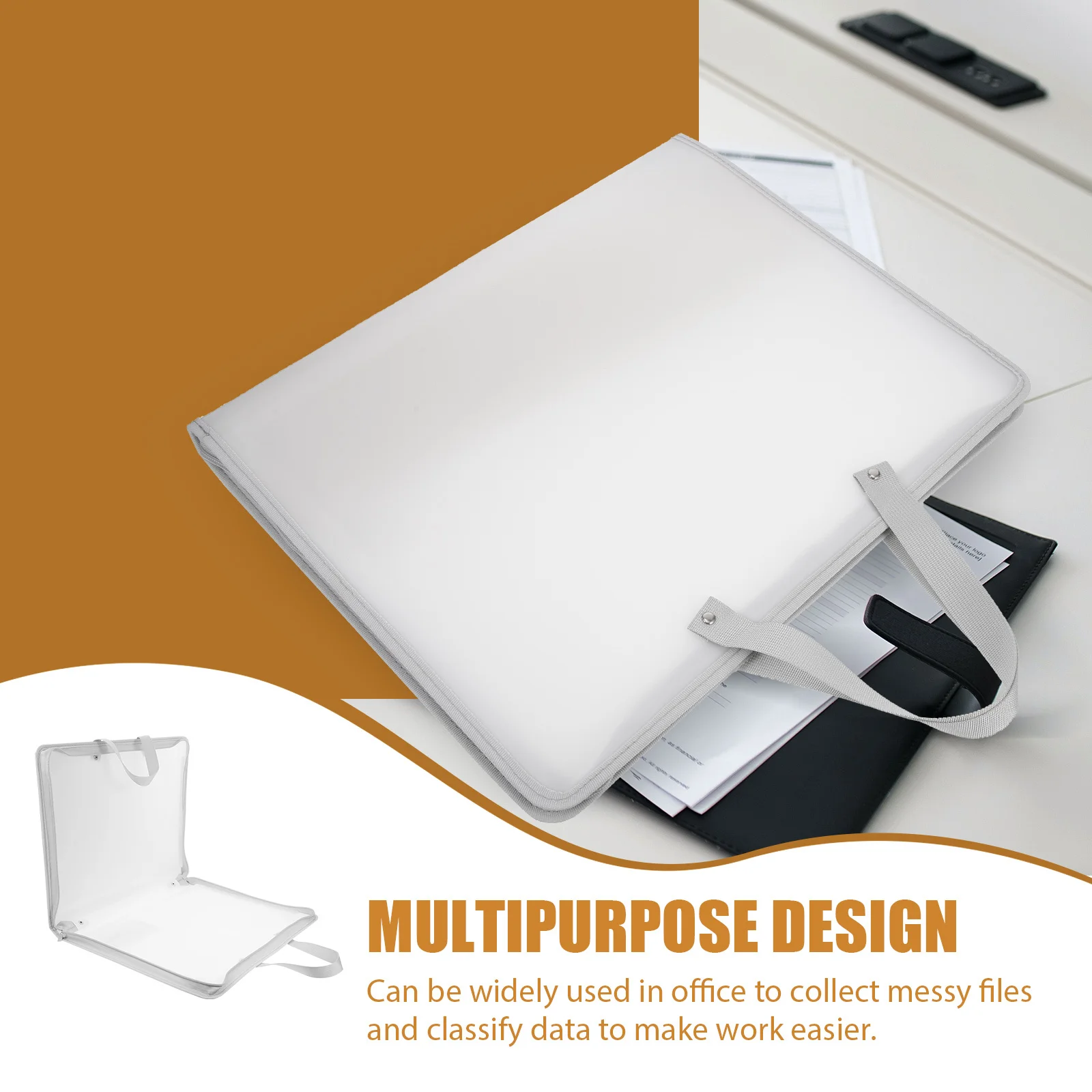 حقيبة محفظة فنية، منظم ملفات مقاوم للماء شديد التحمل للطلاب والفنانين، حامل مستندات متعدد الأغراض لتخزين الورق