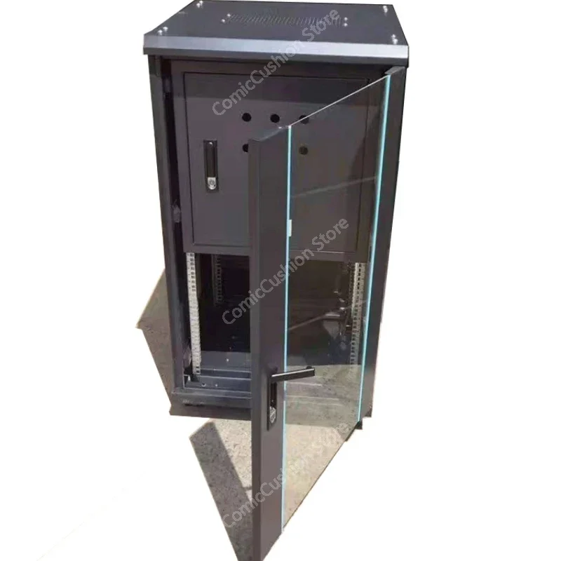 19 inch Network Cabinet Floor standing rack server cabinet with front glass door