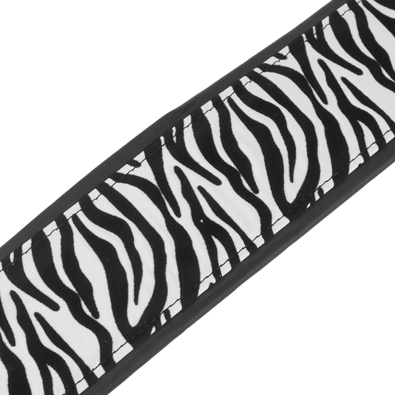 Zebra Edition PU Guitar Strap Electric Bass Strap Suspenders Black White Musical Instrument Accessories