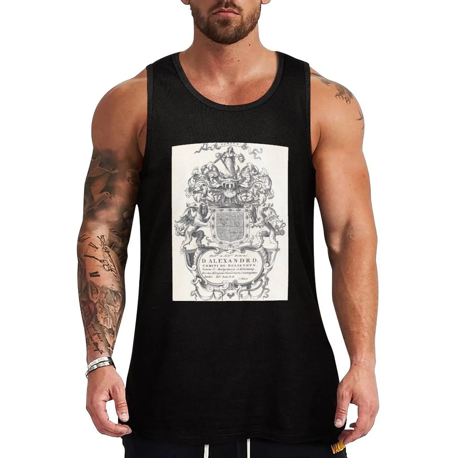 

Montgomery Grand Coat of Arms Tank Top muscle t-shirt Top summer men clothing Men's summer clothes 2025