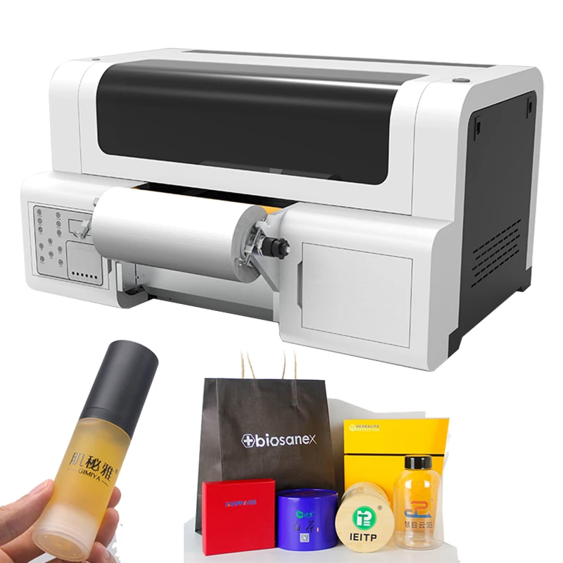 Roll to Roll Uv Dtf Printer Cup Mugs Sticker AB Film Printers Inkjet Varnish Uv Dtf Printer With Laminator