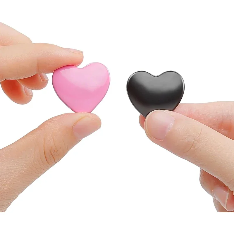 3D Metal Heart Black And Pink Shaped Sticker 1.1\