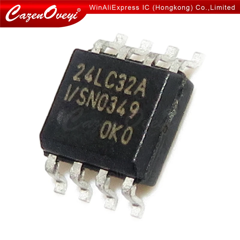 Hot sales 10pcs/lot 24LC32A-I/SN PIC24LC32A-I/SN SOP-8 24LC32AI SOP 24LC32 SOP8 In Stock