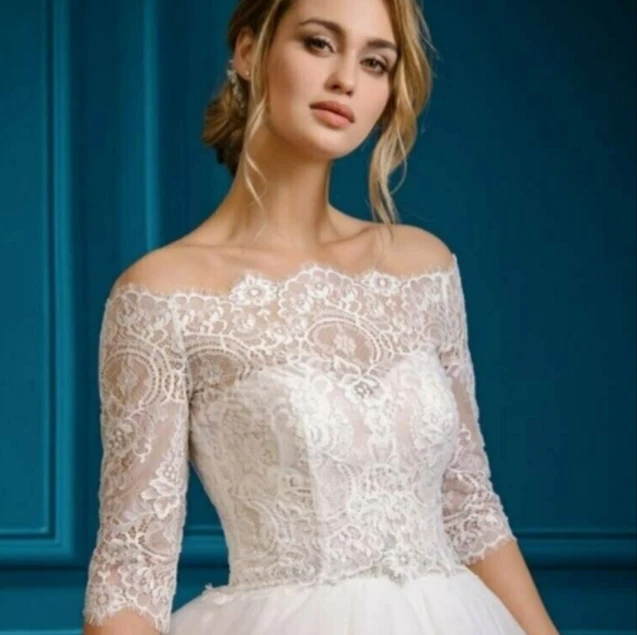 wedding-main-veil-shawl-fashionable-bride-one-shoulder-lace-tight-dress-shawl-long-sleeved-licensed-top-small-coat