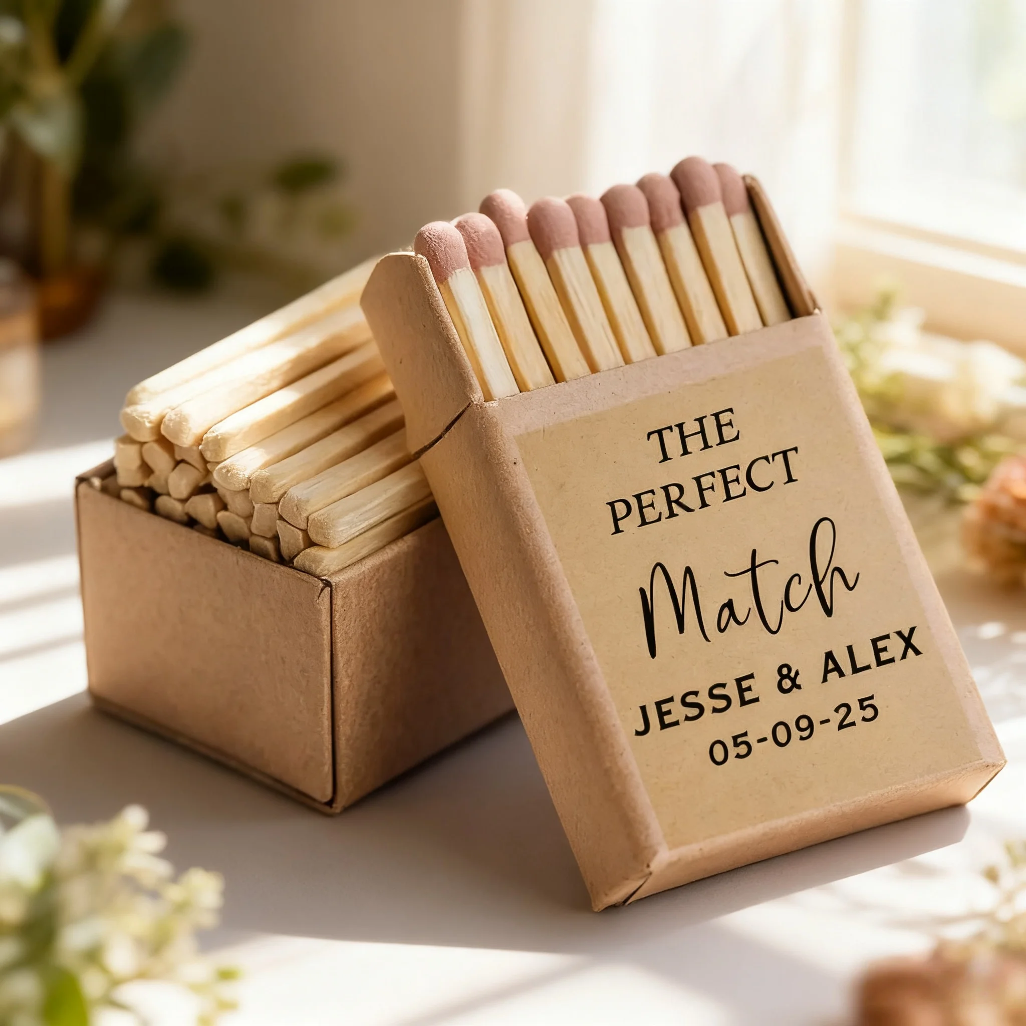 

Personalized matchbox label stickers are suitable for events, gatherings, weddings, birthdays, and commercial promotions