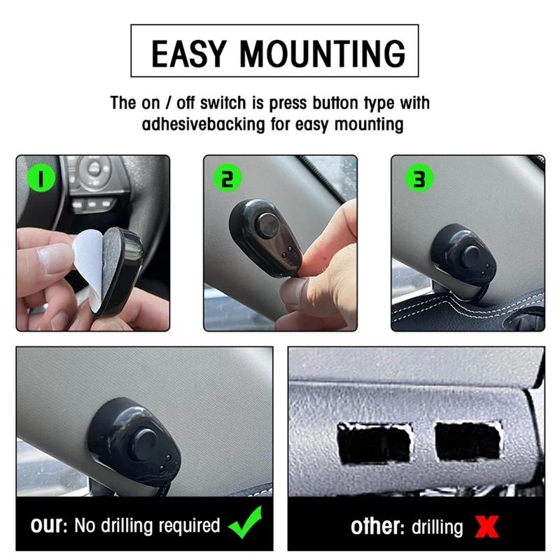 

LED Light Bar Wiring Harness Kit 2 Leads Wireless Remote Control Wiring Harness Kit 18AWG Core Cable Wiring Harness Kit
