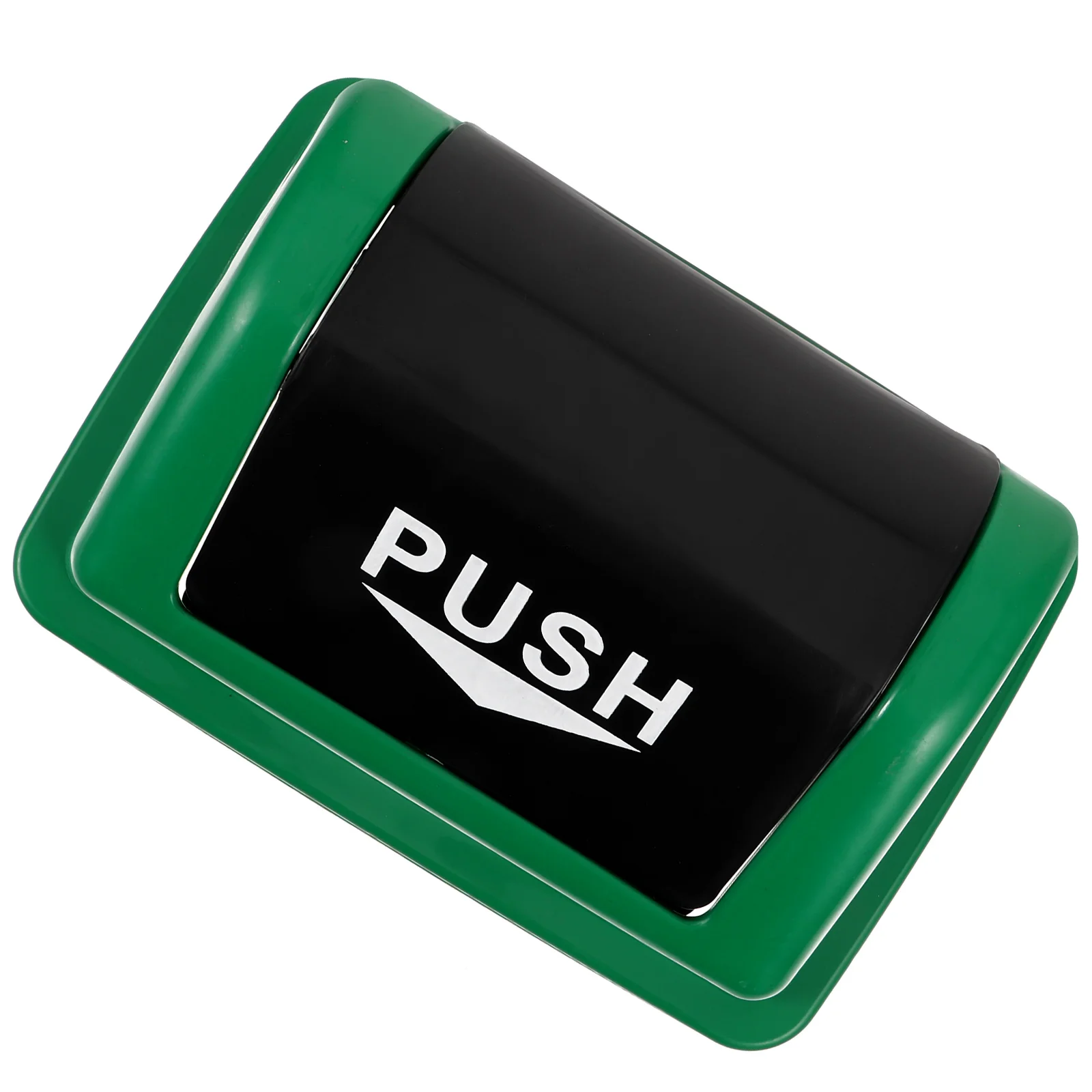 

20L Green Plastic Trash Can Lid Outdoor Garbage Bin Cover Sturdy Smooth Edge Easy Installation Public Commercial