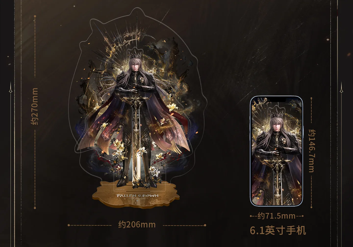In stock Official Love and Deepspace Xavier Acrylic Stand Ornament King of Darknight Series Anime Game Toy Halloween Gift Cospla