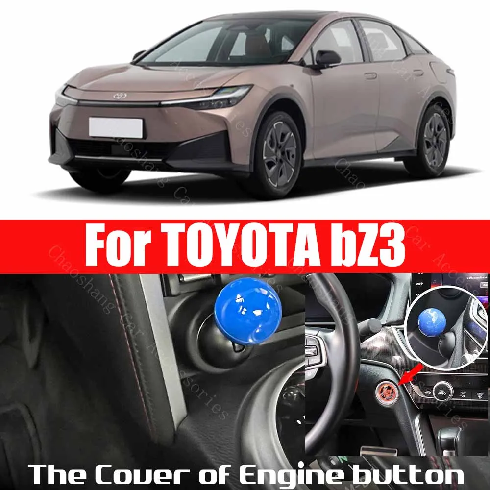 

For TOYOTA bZ3 Car Engine START Button Replace Cover STOP Switch ball style Car Accessories Stop Switch Accessories Decoration