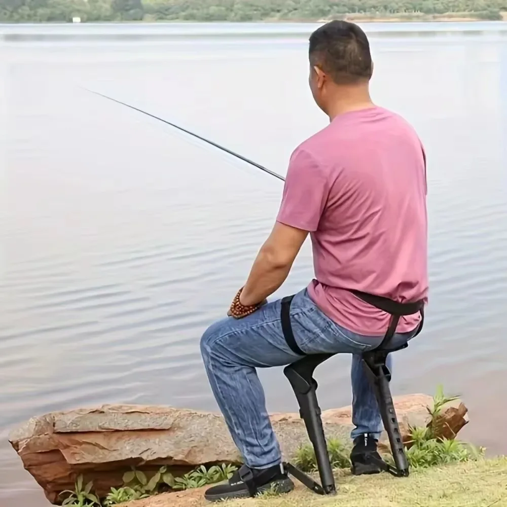 Silla portátil Exoskeleton, silla deportiva portátil, taburete plegable para pesca, trabajo al aire libre, taburete multifuncional portátil de viaje