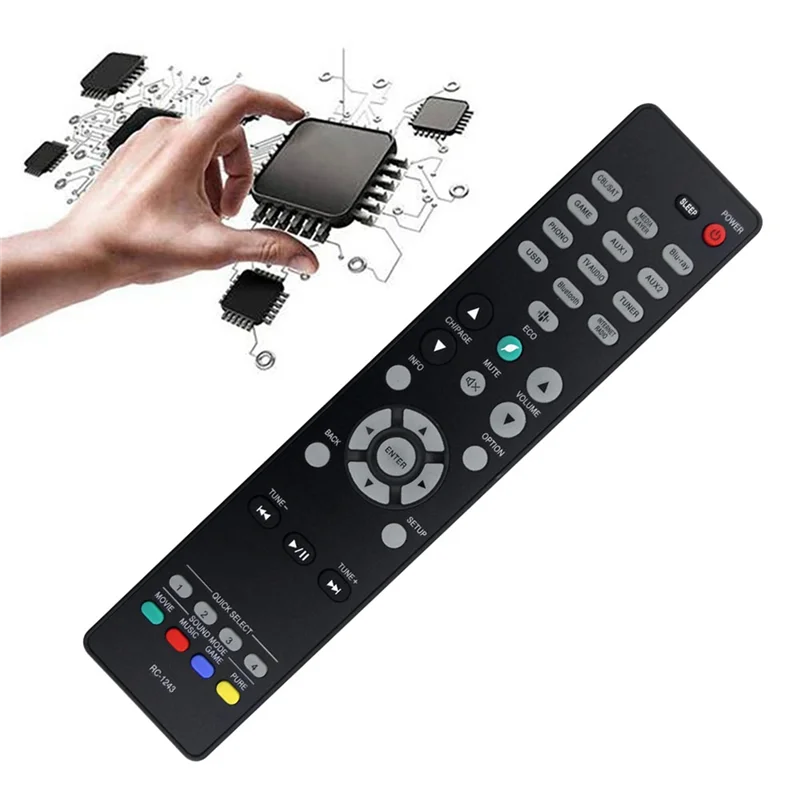 -A25M Replace RC-1243 Remote Control For Denon RC-1243 Audio/Video Receiver