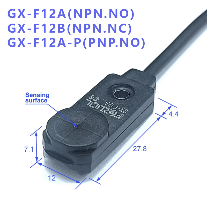 Proximity sensor switch GX-H8A GX-F8A GX-H12A GX-F12A GX-H8B GX-F8B GX-H12B GX-F12B GX-H8A-P GX-F8A-P GX-H12A-P GX-F12A-P