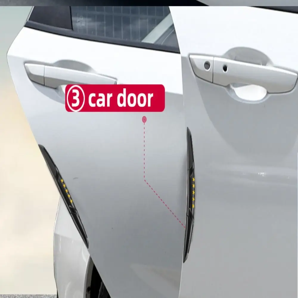 

4Pcs Silicone Car Door Corner Cover Scratch Protector Anti-Scratch Protection Auto Door Anti-Collision Protector