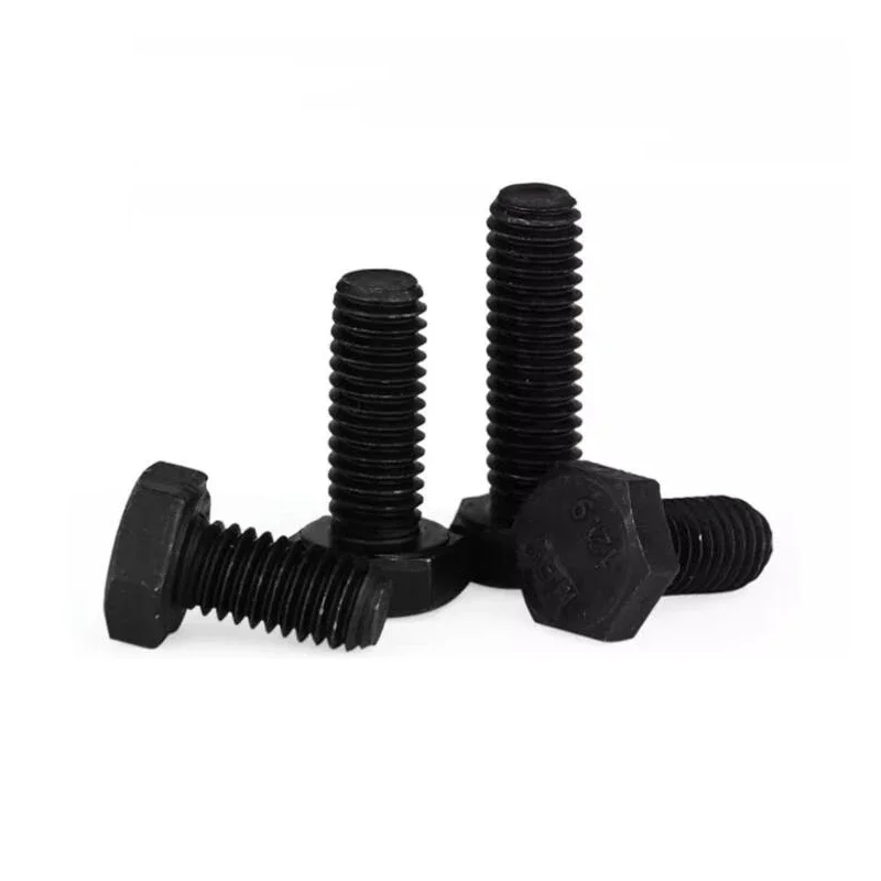 5/10/20pcs 12.9 Grade Left Hand Thread Outer Hexagon Screw Hexagonal Bolt M6 M8 M10 M12 M16 Thread Length 12mm-60mm