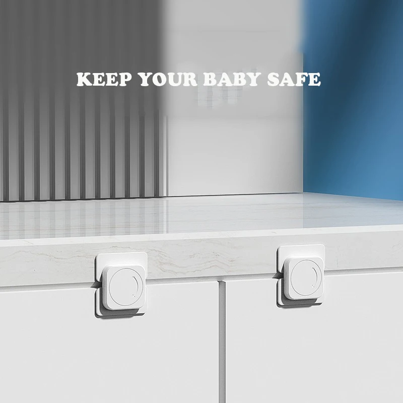 5pcs/Lot Baby Safety Drawer Lock Anti-Clamp Hand Child Cabinet Locks For Babies White Safety Buckle Children Kids Protection