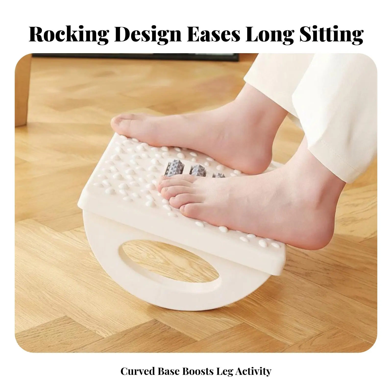 

Регулируемая угловая подставка для ног с противоскользящим покрытием, наклонным основанием и массажной поверхностью для кабинета