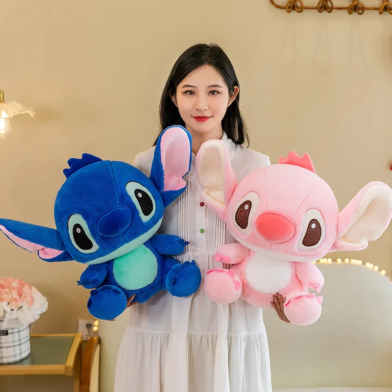 

Stitch Angel 35Cm Plush Doll Toy Disney Trend Cute High Value Doll Sofa Pillow Ornaments Children'S Adult Birthday Gifts