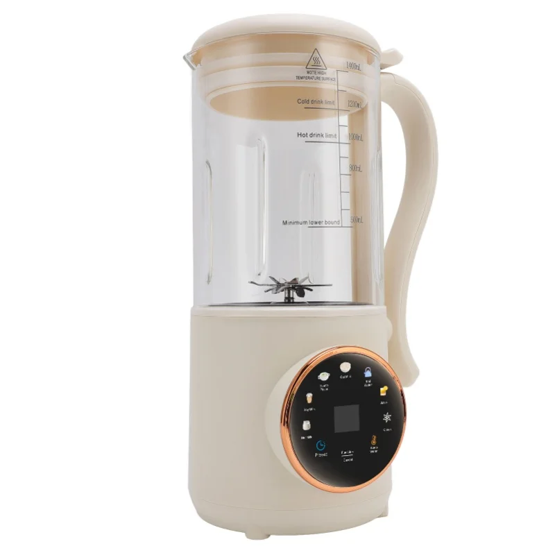Timing Auto Cleaning Insulation 1.4L Nut Milk Maker Machine Multifunctional Soy Milk Maker Juicer 600W US Plug 110V