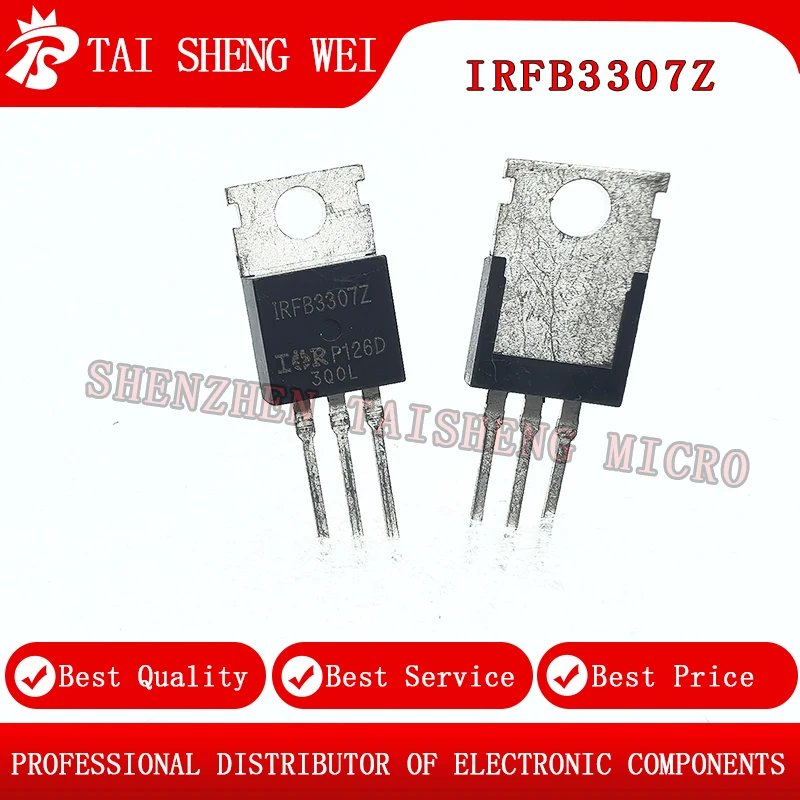 5 قطعة العلامة التجارية الجديدة FB3307Z IRFB3307Z 120A 75V العاكس الترانزستور TO-220 MOS MOSFET ·