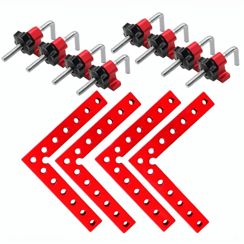 Professional Aluminum Square Clamp For Temu Woodworking 90 Degree Angle Positioning Tool Cabinet Furniture Joinery Kit