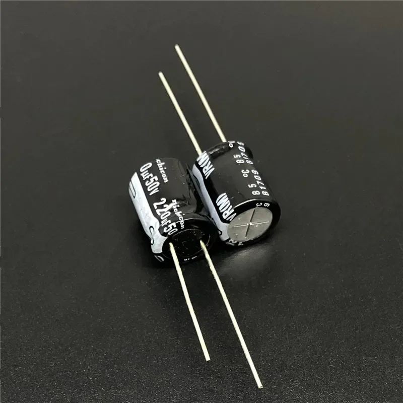 10 Stück/100 Stück 220 uF 50 V NICHICON VR-Serie 10 x 12,5 mm 50 V 220 uF Aluminium-Elektrolytkondensator