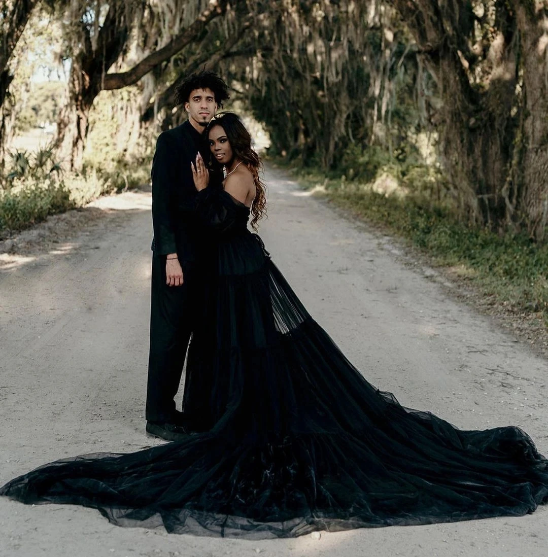 Flowing Black Soft Tulle Photography Dresses Long Train Elegant Maternity  Dress for Photoshoot Pregnant Women Prom Party Gowns - AliExpress 200000345