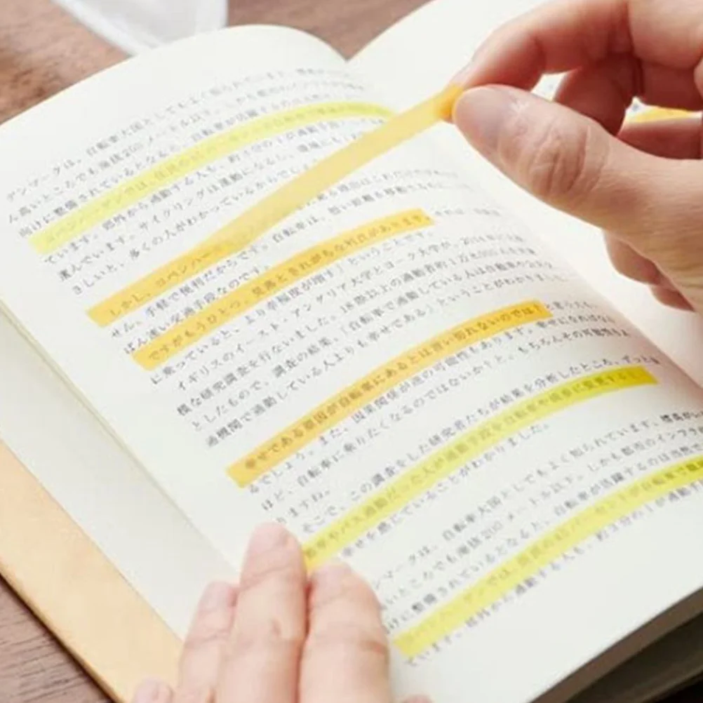 

6 Books Index Stickers Highlighters Professional Page Marker Household Sentence Markers Reading Strips Clear Filing Flags Notes