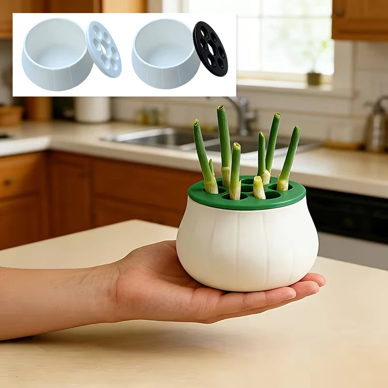 Green Onion Regeneration Planter Pot 3D Printed Hydroponic Plant Propagation Station Indoor Kitchen Gardening Home Gardening