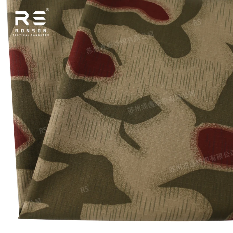 Nc5050 2nd bgs Sumpf muster Sumpf muster Sumpf muster Nylon Baumwoll stoff Nyco Ribstop Camo bedruckter taktischer Uniform stoff