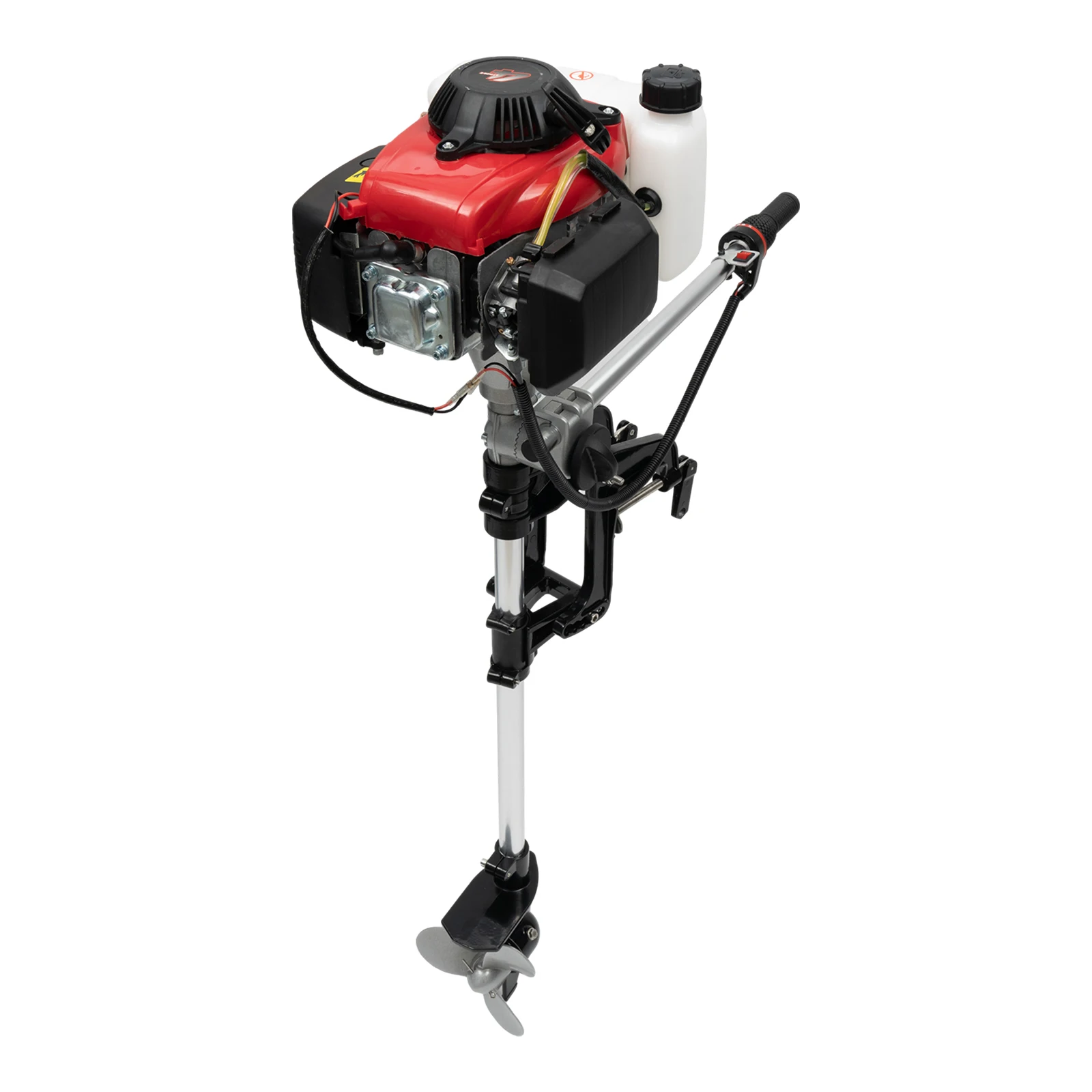 

1600W 4 Stroke 53.2cc Fishing Boat Engine 1.2L /0.32gal Built-in Fuel Tank Speed Adjustable Outboard Motor for Rubber Boats