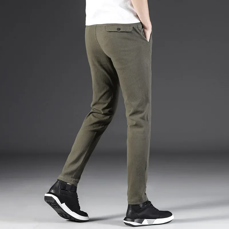 MRMT 2024 Brand New Men's Trousers Leisure Pants Male Straight Bottom Loose Trendy Pants for Male Cotton Elastic Trouser