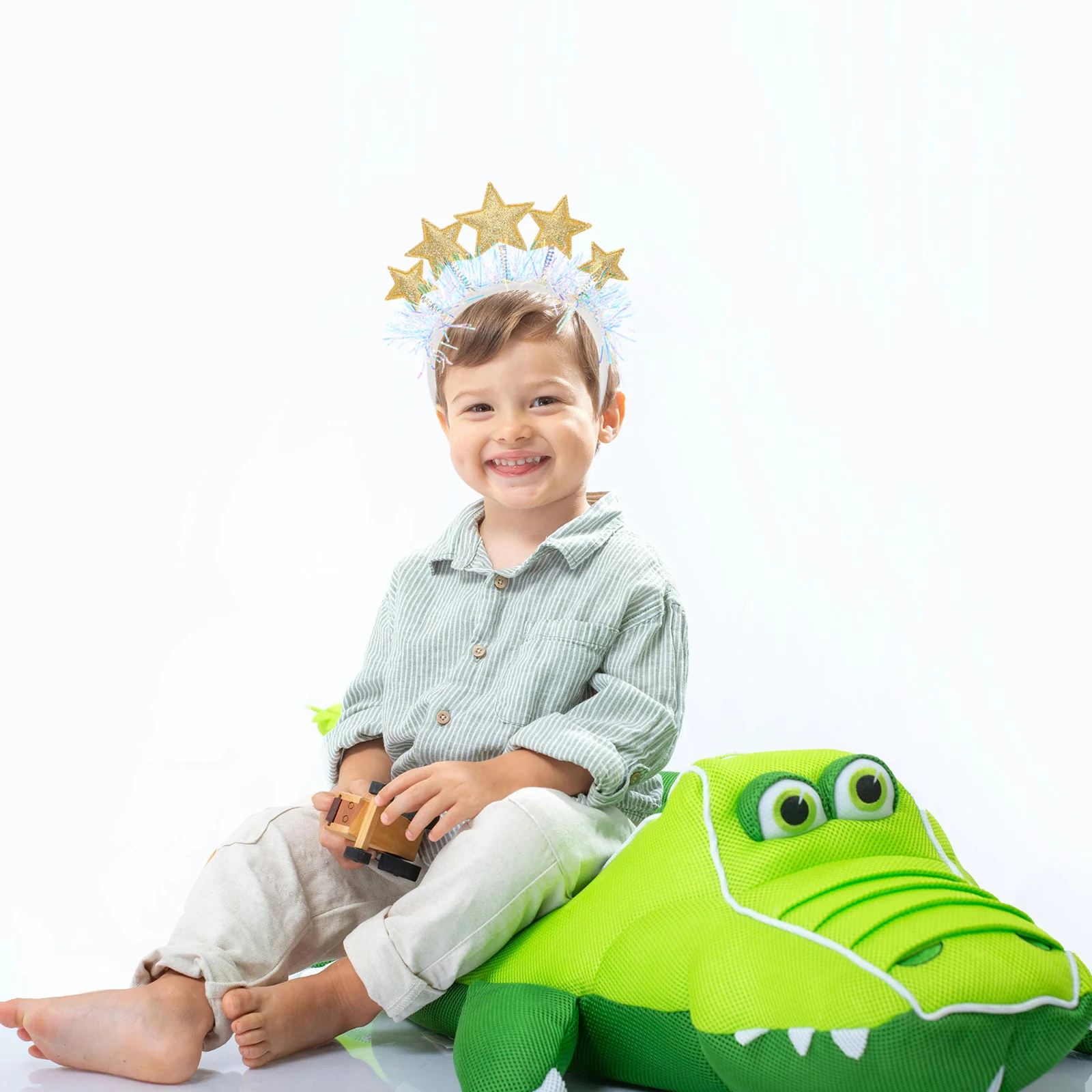 

Повязка на голову с блестками и звездами, креативный обруч для волос с блестками для детей, рождественская вечеринка, праздничный костюм, аксессуар, Новый год