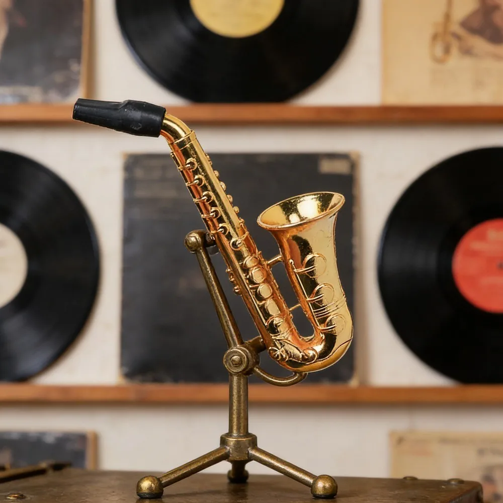 Detachable Portable Metal Saxophone Toy Creative Kitchen Tool Mens Holiday Gift view 4