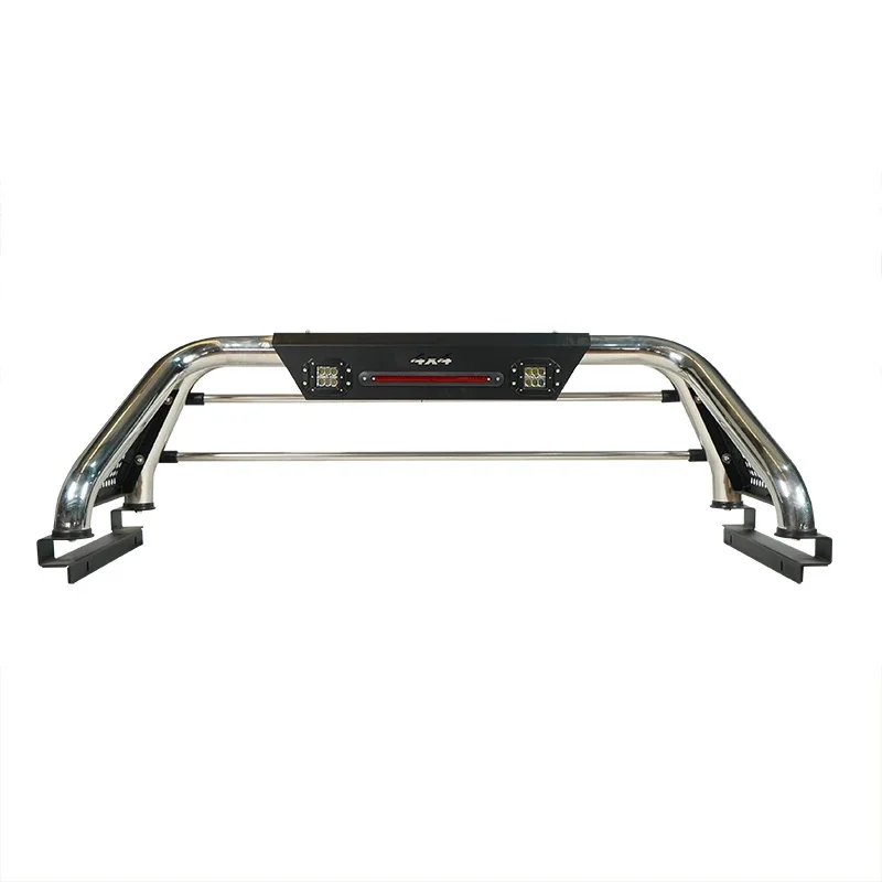 Factory Hot Selling Customization Stainless Steel 4WD Platform Silver Car Roll Bar HILUX