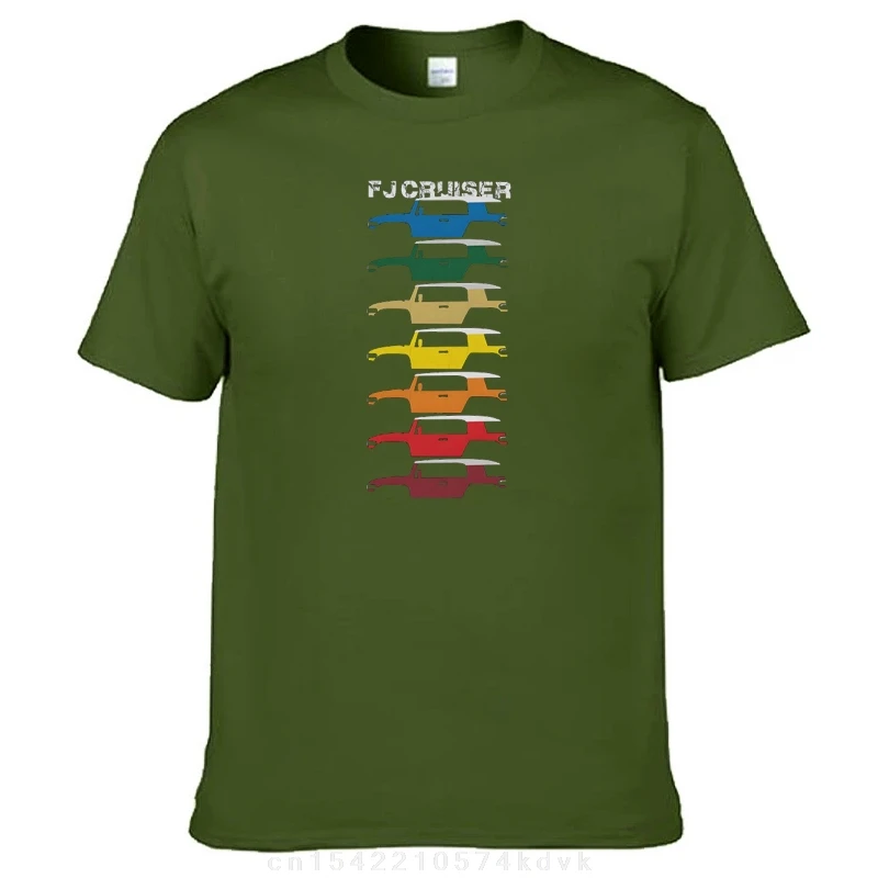 T-Shirt da uomo FJ Cruiser Color novità maglietta in cotone maglietta da crociera a maniche corte O collo top estate